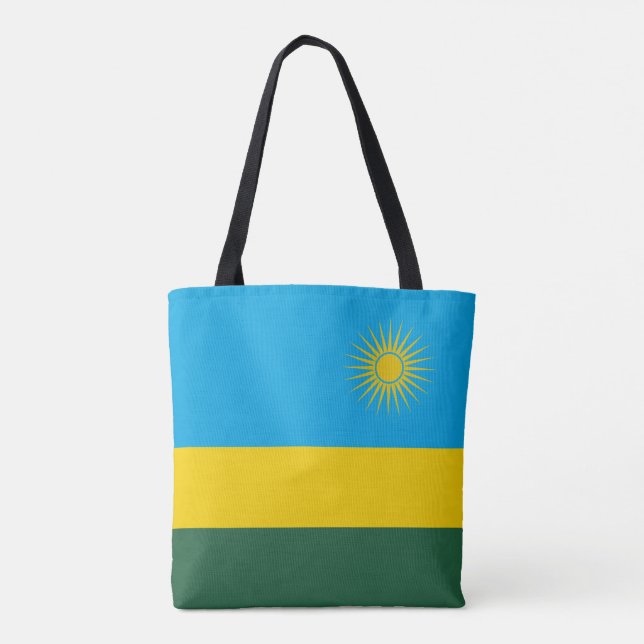 Bolsa Tote Bandeira de Ruanda (Verso)
