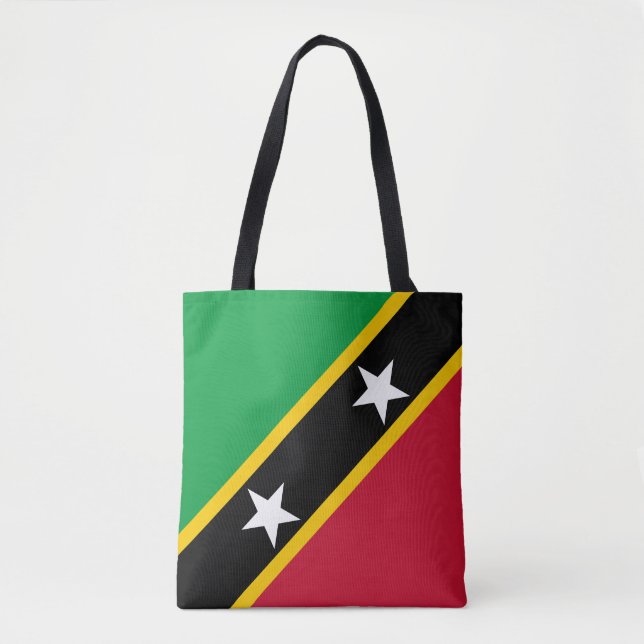Bolsa Tote Bandeira de São Cristóvão e Nevis (Frente)