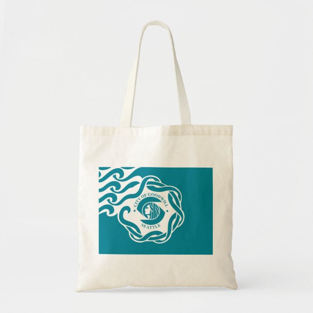 Bolsa Tote Bandeira de Seattle (Washington) (Frente)