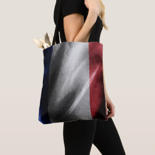 Bolsa Tote Bandeira de seda França