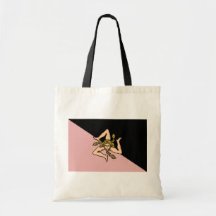 Bolsa Tote Bandeira de Sicília (rosa e preto), Italia