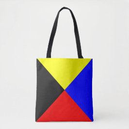 Bolsa Tote Bandeira de Sinalização Marítima Zulu ICS