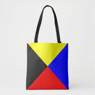 Bolsa Tote Bandeira de Sinalização Marítima Zulu ICS