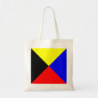 Bolsa Tote Bandeira de Sinalização Marítima Zulu ICS