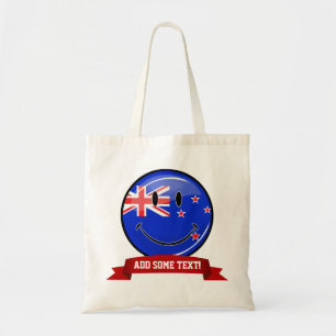 Bolsa Tote Bandeira de sorriso de Nova Zelândia