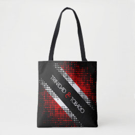 Bolsa Tote Bandeira de Trinidad e Tobago com padrão de pontos
