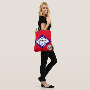 Bolsa Tote bandeira do Arkansas