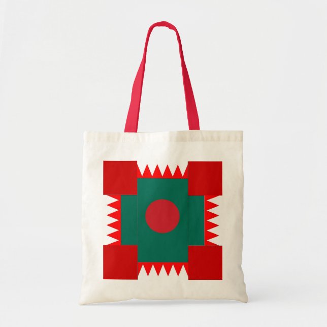 Bolsa Tote Bandeira do Bahrein e da Bangledesh Bag (Frente)