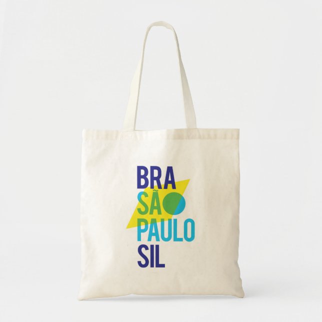 Bolsa Tote Bandeira do Brasil São Paulo (Frente)