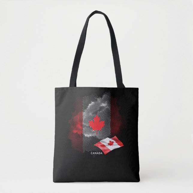 Bolsa Tote bandeira do Canadá (Frente)