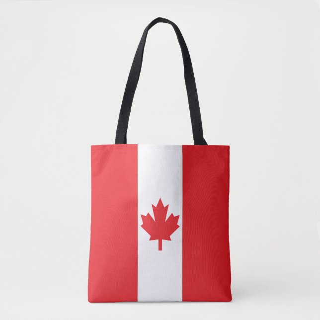 Bolsa Tote Bandeira do Canadá (Frente)