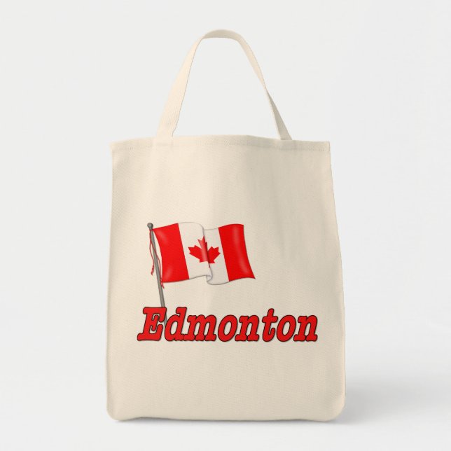 Bolsa Tote Bandeira do Canadá - Edmonton (Frente)