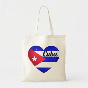 Bolsa Tote Bandeira do Coração de Cuba