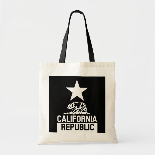 Bolsa Tote Bandeira do estado da REPÚBLICA de CALIFÓRNIA (Frente)
