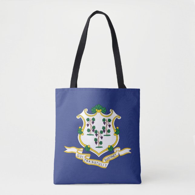 Bolsa Tote Bandeira do Estado de Connecticut (Frente)