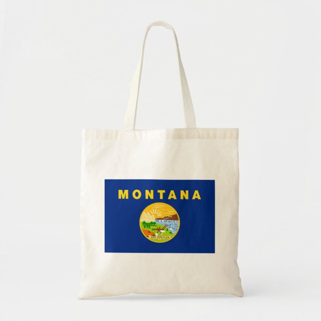 Bolsa Tote Bandeira do Estado de Montana (Frente)