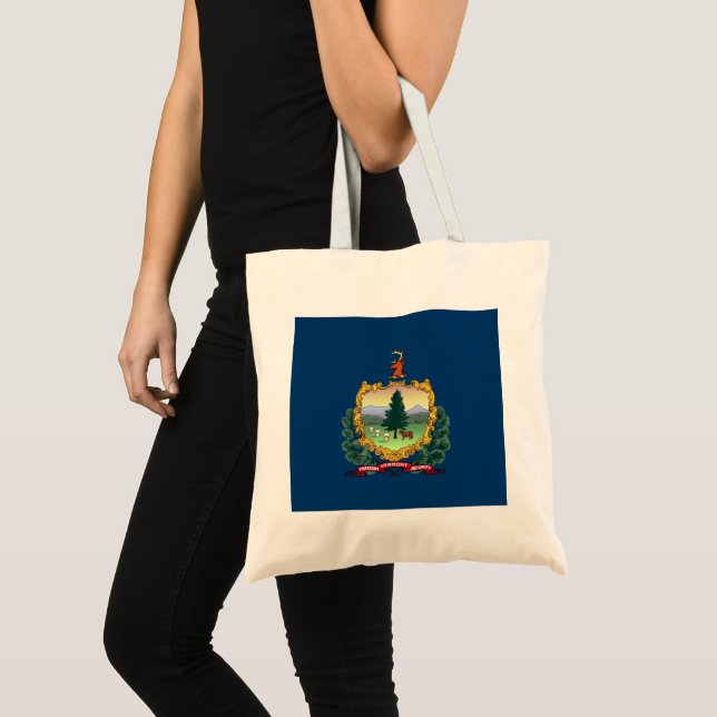 Bolsa Tote Bandeira do Estado de Vermont (Frente (produto))