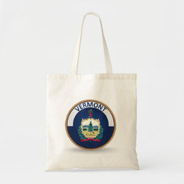 Bolsa Tote Bandeira do Estado de Vermont Selo Tote Bag
