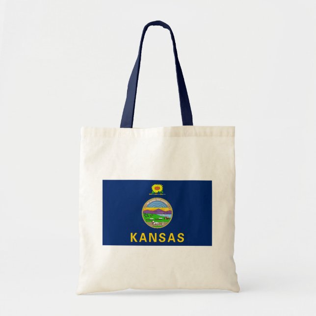 Bolsa Tote Bandeira do Estado do Kansas (Frente)