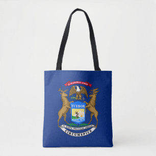 Bolsa Tote Bandeira do Estado do Michigan