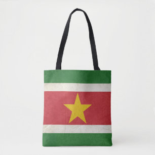 Bolsa Tote Bandeira do estado soberano do Grunge de Suriname