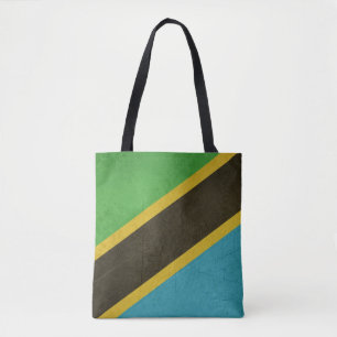 Bolsa Tote Bandeira do estado soberano do Grunge de Tanzânia