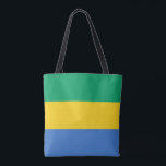 Bolsa Tote Bandeira do Gabão<br><div class="desc">Bandeira patriótica do Gabão.</div>