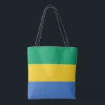 Bolsa Tote Bandeira do Gabão<br><div class="desc">Bandeira patriótica do Gabão.</div>