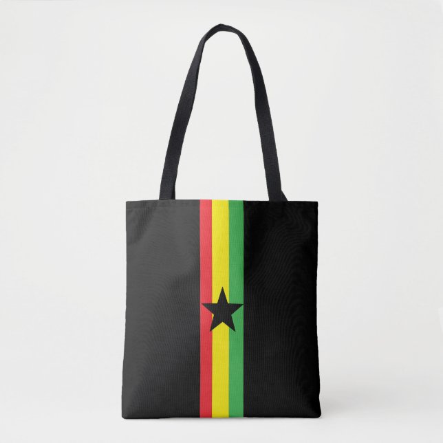 Bolsa Tote Bandeira do Gana  (Frente)