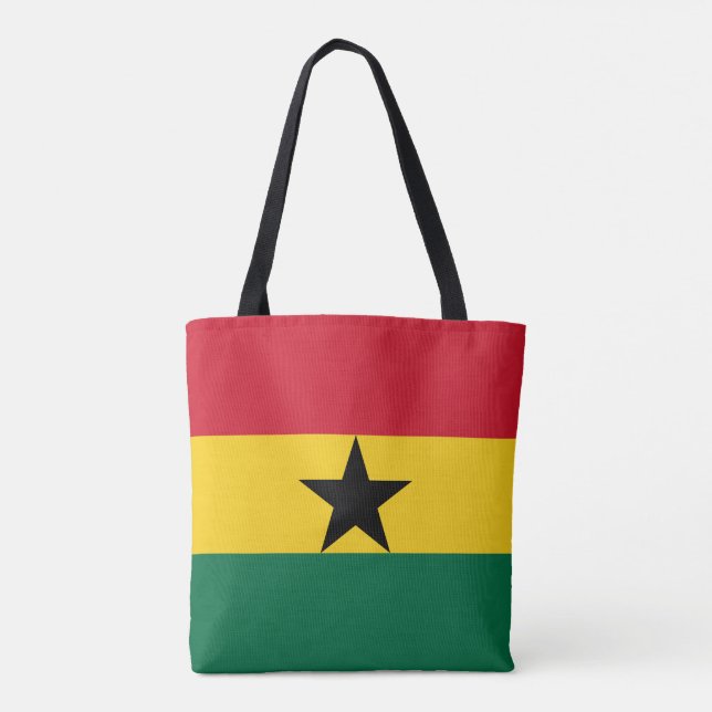 Bolsa Tote Bandeira do Gana (Verso)