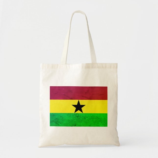 Bolsa Tote Bandeira do Gana (África Ocidental) (Frente)