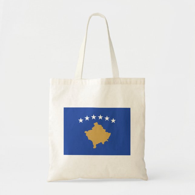Bolsa Tote Bandeira do Kosovo (Frente)