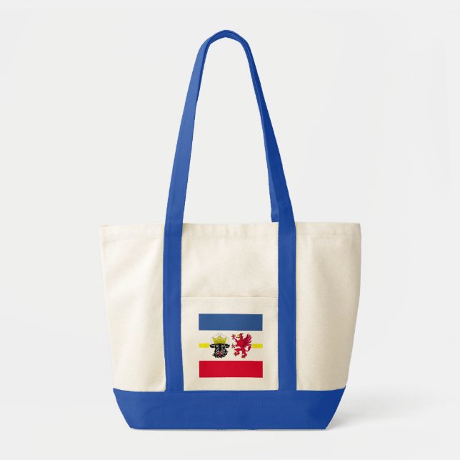 Bolsa Tote Bandeira do Meclemburgo-Pomerânia Ocidental Tote B (Frente)