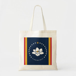 Bolsa Tote Bandeira do Mississippi - Nova Bandeira da Magnóli