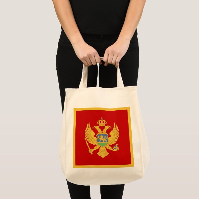 Bolsa Tote Bandeira do Montenegro (Frente (produto))