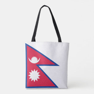 Bolsa Tote Bandeira do Nepal