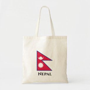 Bolsa Tote Bandeira do Nepal (nepalês)