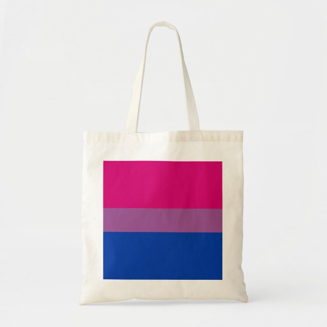 Bolsa Tote Bandeira do Orgulho Bissexual (Frente)