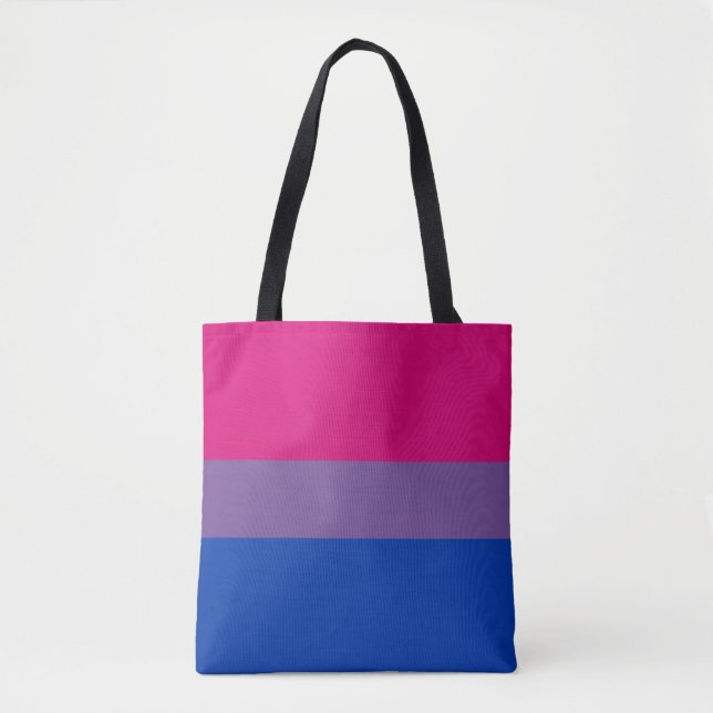 Bolsa Tote Bandeira do Orgulho Bissexual (Frente)