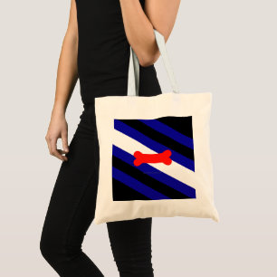 Bolsa Tote Bandeira do orgulho canino da SlipperyJoe expressa