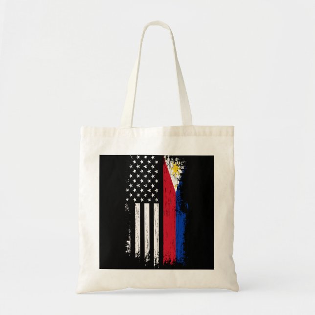 Bolsa Tote Bandeira do Orgulho das Filipinas (Frente)