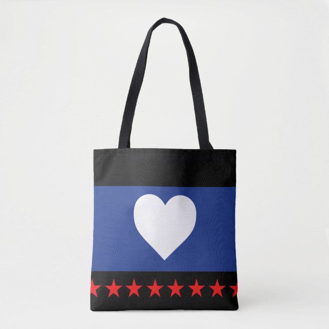 Bolsa Tote Bandeira do Orgulho do Pé (Frente)