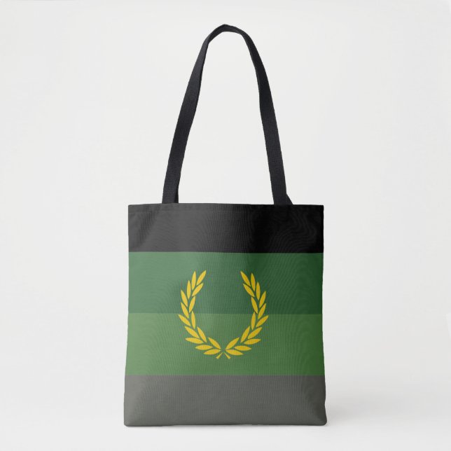 Bolsa Tote Bandeira do Orgulho do Uniforme Militar (Frente)