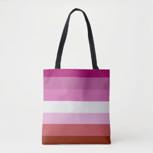 Bolsa Tote Bandeira do Orgulho Lésbico