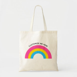 Bolsa Tote Bandeira do Orgulho Pansexual do Arco Arco-Íris M