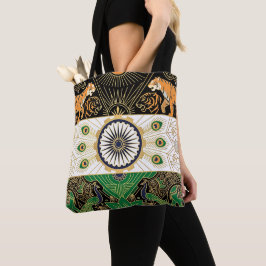 Bolsa Tote Bandeira do Patrimônio Art Déco | Nome Personaliza
