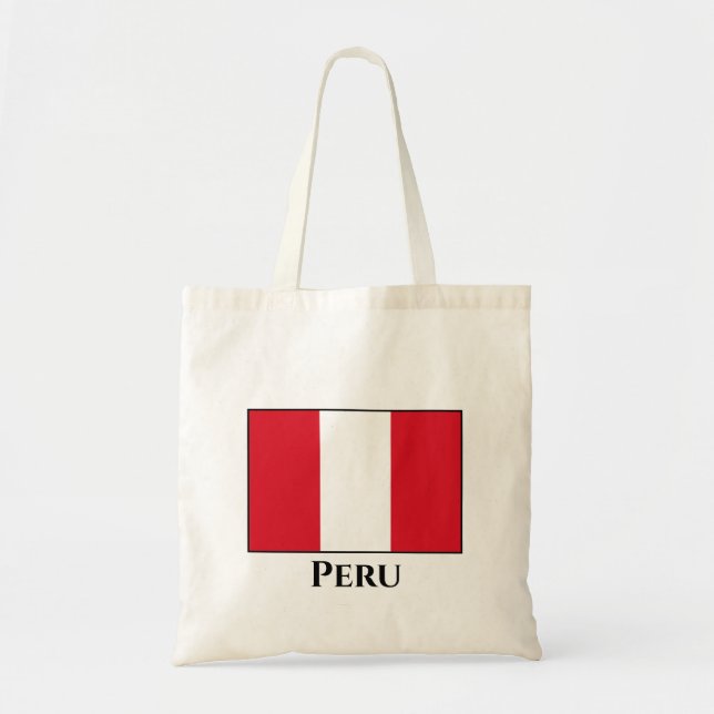 Bolsa Tote Bandeira do Peru (Frente)