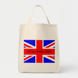 Bolsa Tote Bandeira do Reino Unido VE dia 2025