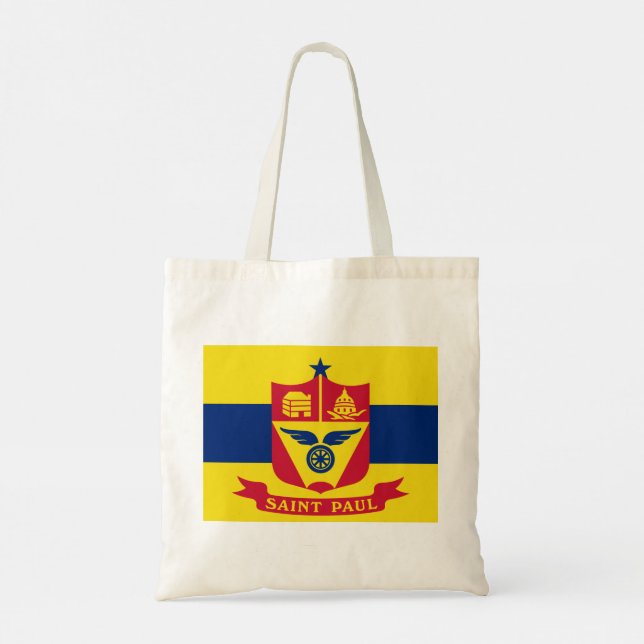 Bolsa Tote Bandeira do Santo Paul (Minnesota) (Verso)