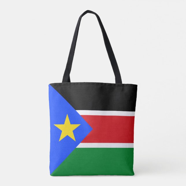Bolsa Tote Bandeira do Sudão do Sul (Verso)